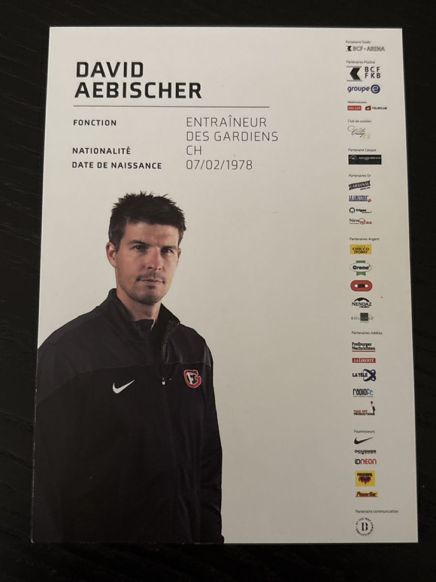 Autografi: Original Autogrammkarte David Aebischer - Top Zustand! – Usato da Uetendorf venduto da hoisle 1
