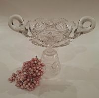 spezielle, schöne Kristallglas Schale - Upcycling altes Glas