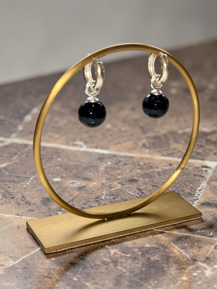 Orecchini pendenti & Orecchini a lobo: Ohrhänger 925er Silber mit Onyx Kugel – Nuovo e nell'imballaggio originale da Uznach venduto da TheStyleLounge 1