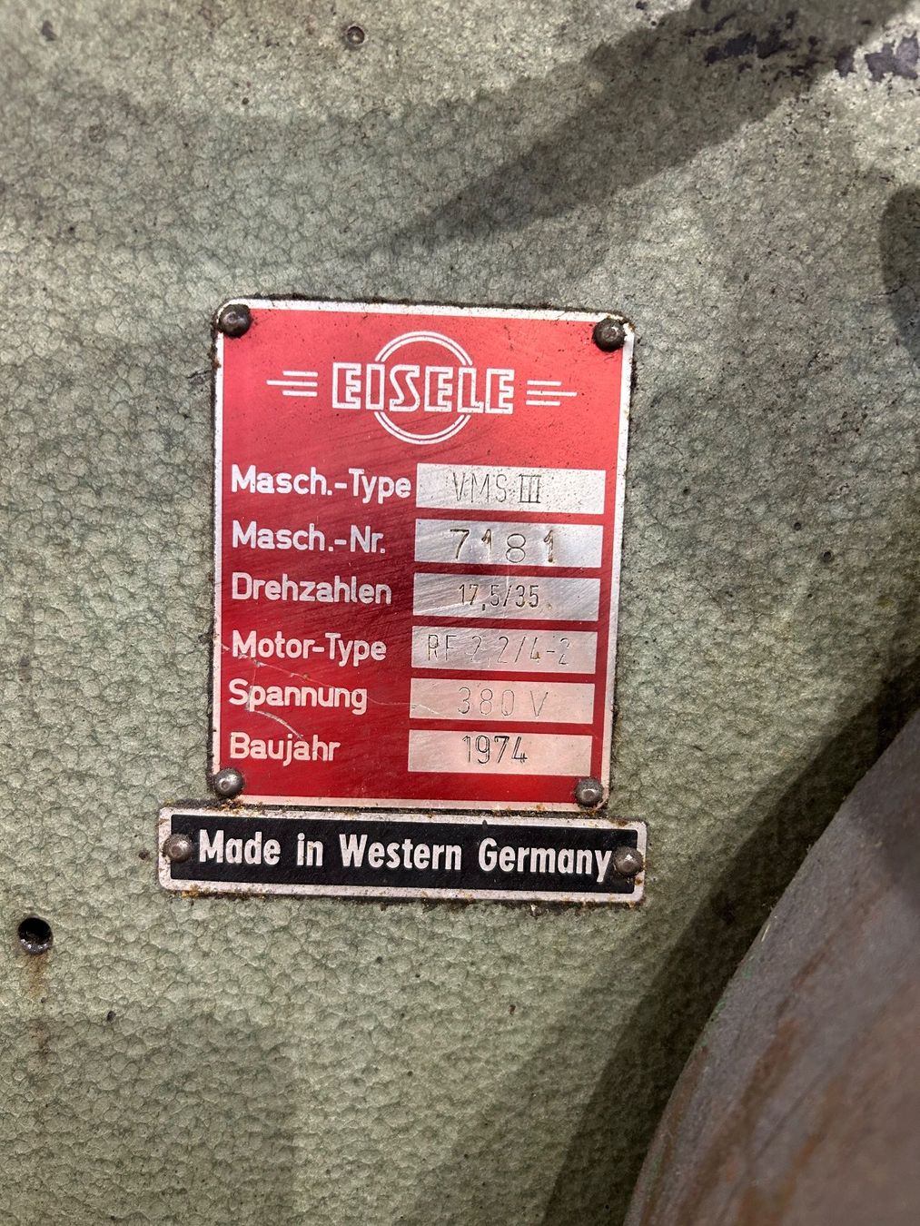 Sägen: Vertikal Metallkreissäge Eisele VMS 3 – Gebraucht aus Winden von  1