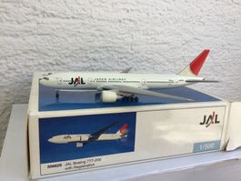 JAL Boeing 777-200 Modellflugzeug 1:500, Rarität!