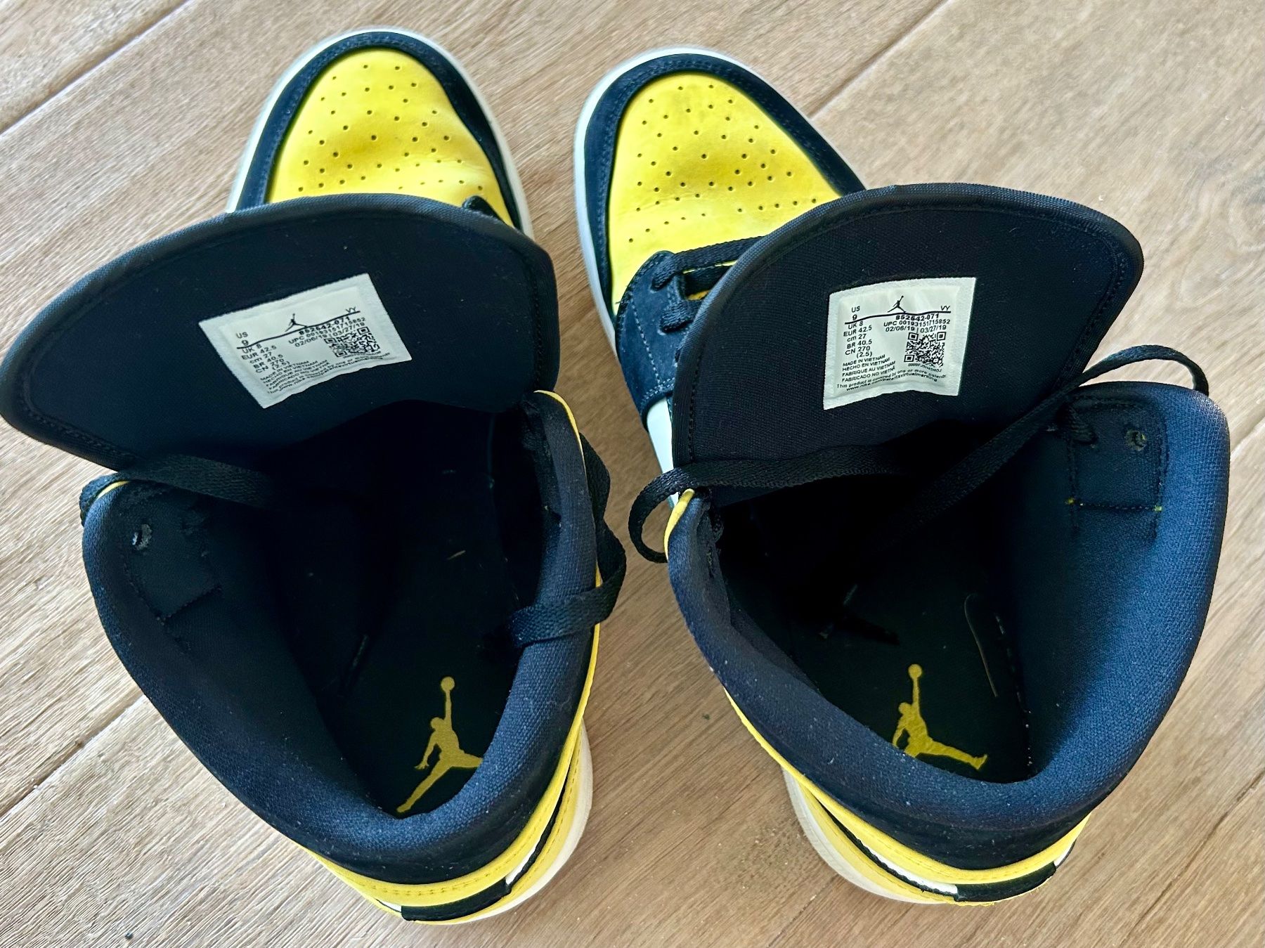 Jordan Chaussures hommes: Jordan 1 Mid Yellow Toe Black – D'occasion à Thayngen par Neuhof80 2