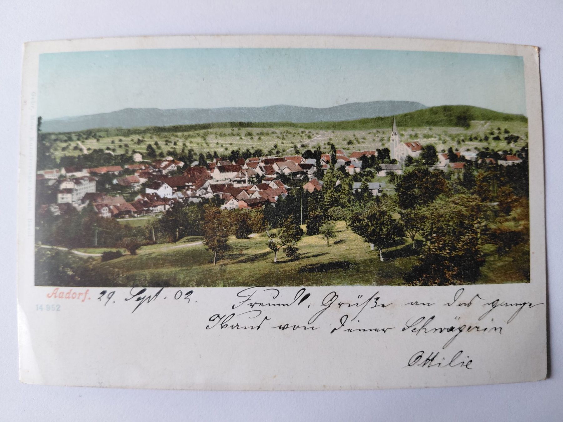 Cartoline postali: Antike Ansichtskarte von Aadorf, 1902! – Usato da Wattwil venduto da yburgler