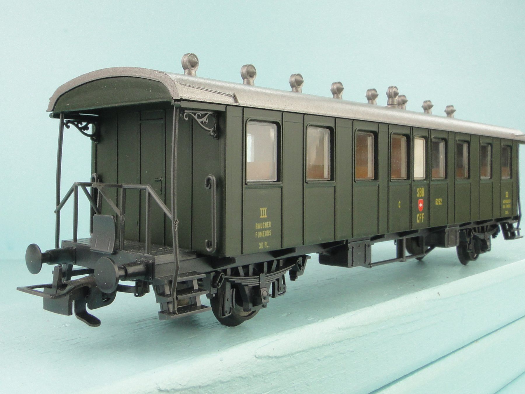 Liliput Modellini di ferrovie: Liliput SBB III Klasse Platformwagen – Usato da Bülach venduto da cann11 3