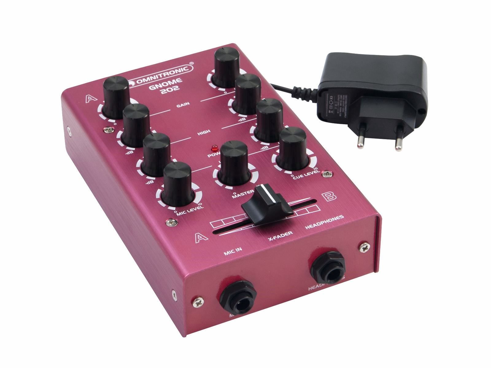 Console di mixaggio: OMNITRONIC GNOME-202 Mini-Mixer rot – Nuovo e nell'imballaggio originale da Däniken SO venduto da Profog1 1