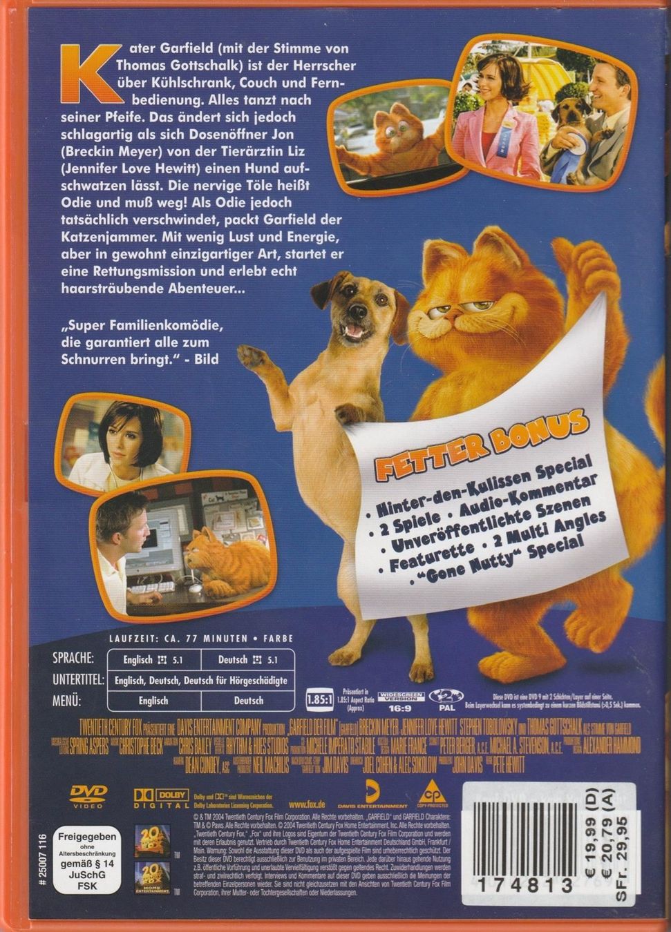 Tutti i DVDs: Garfield - Der Film – Usato da Spiez venduto da Crazyduck 1
