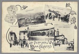 1909, CHIASSO, STAZIONE, DOGANA e TRAM, ECC. BELLA CARTOLINA