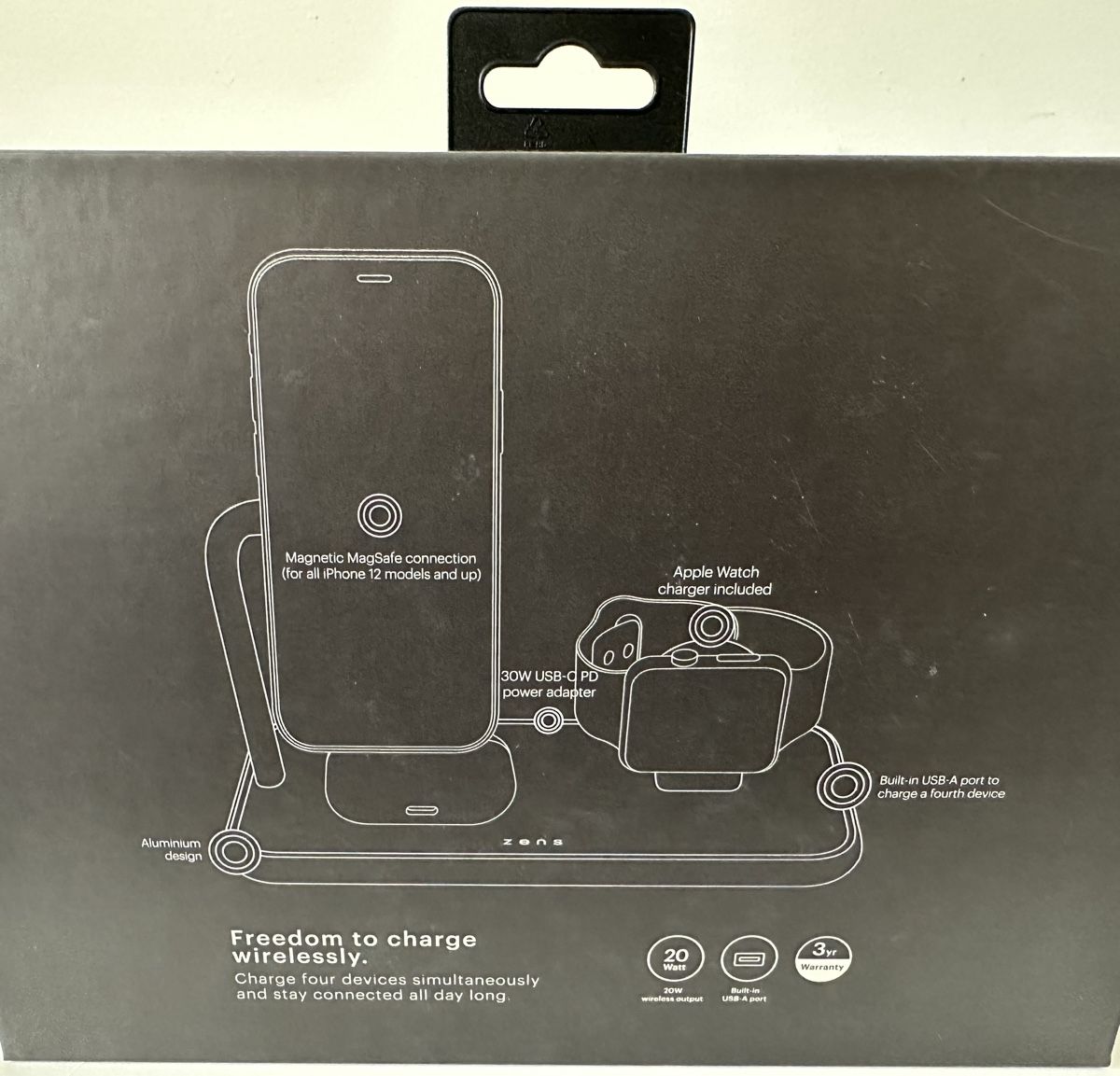 Apple Caricabatterie: ZENS Magnetisches Wireless Ladegerät 4 in 1 – Nuovo (secondo la descrizione) da Abtwil AG venduto da mar_df6p 1
