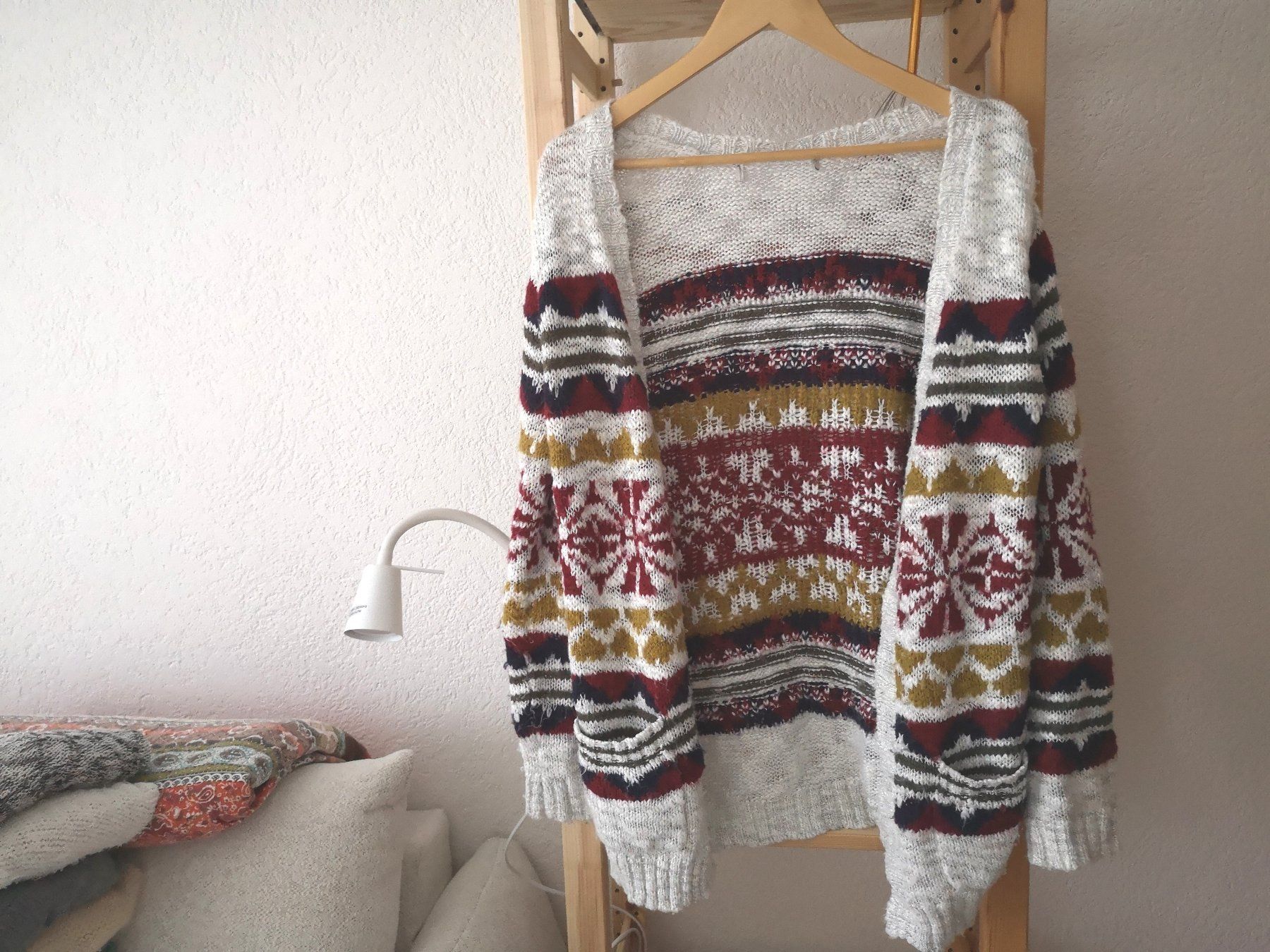 Jacken: NORWEGER STIL lange Strickjacke Gr. S/M bunt – Gebraucht aus Münsingen von Nik_und_Kat