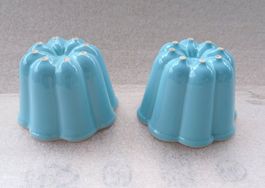 Rössler 2 Pudding Form blau Perfekt Zustand -G40