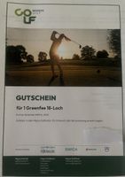 Gutschein für eine 18 Loch Golf Runde