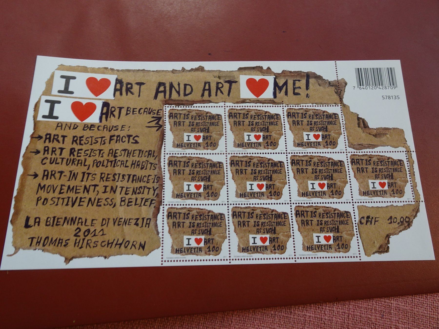 Alle Briefmarken: 2011,  KLEINBOGEN HIRSCHHORN, POSTFRISCH – Neu (gemäss Beschreibung) aus Eschenbach SG von eDaisy