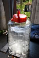 Glas mit Deckel d30xh43cm