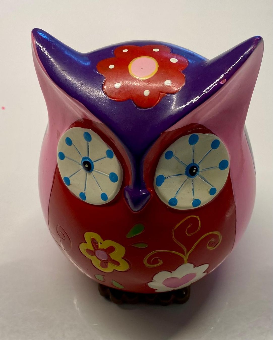 Spardosen: Originelle Spardose Eule, bunt bemalt, Höhe ca. 13 cm – Gebraucht aus Krauchthal von SamsPuce