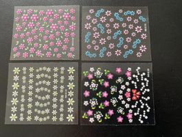Nail Art Sticker Set mit 4 tollen Bögen No4