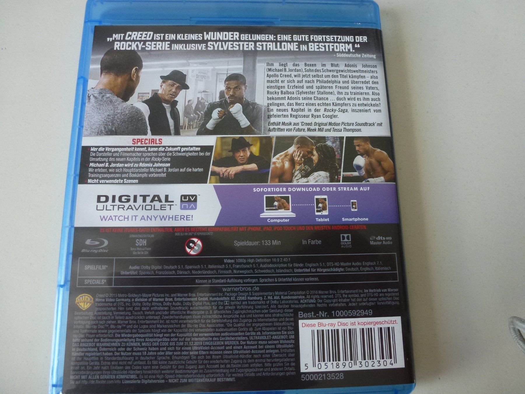 Tutti i DVDs: Creed (Blu-Ray) – Nuovo (secondo la descrizione) da Bern venduto da Frebo 1