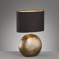 Tischleuchte, Keramikfuss, 53 cm Höhe