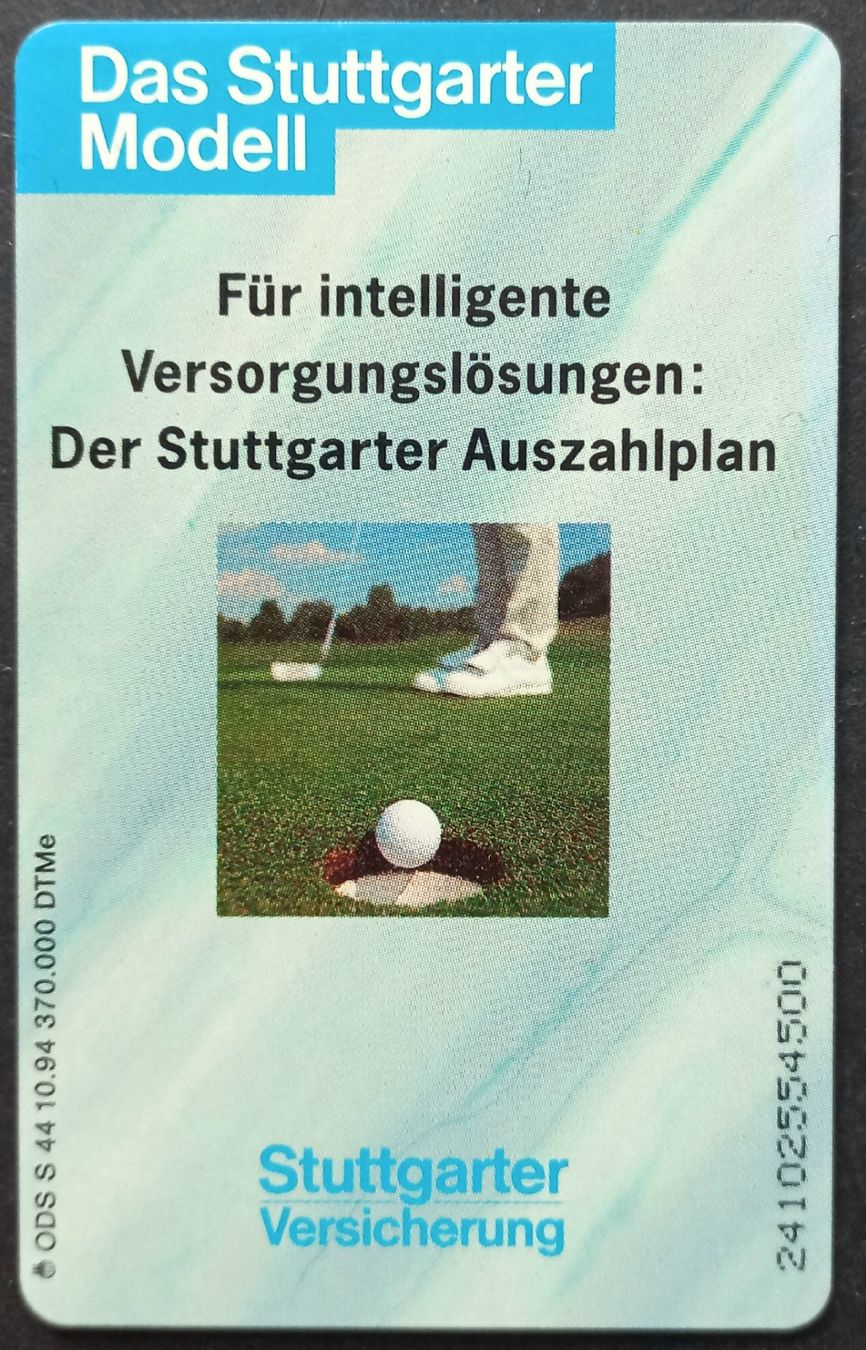 Schede telefoniche: Taxcard - Stuttgarter Versicherungen - D – Usato da Niederuzwil venduto da lubimaja
