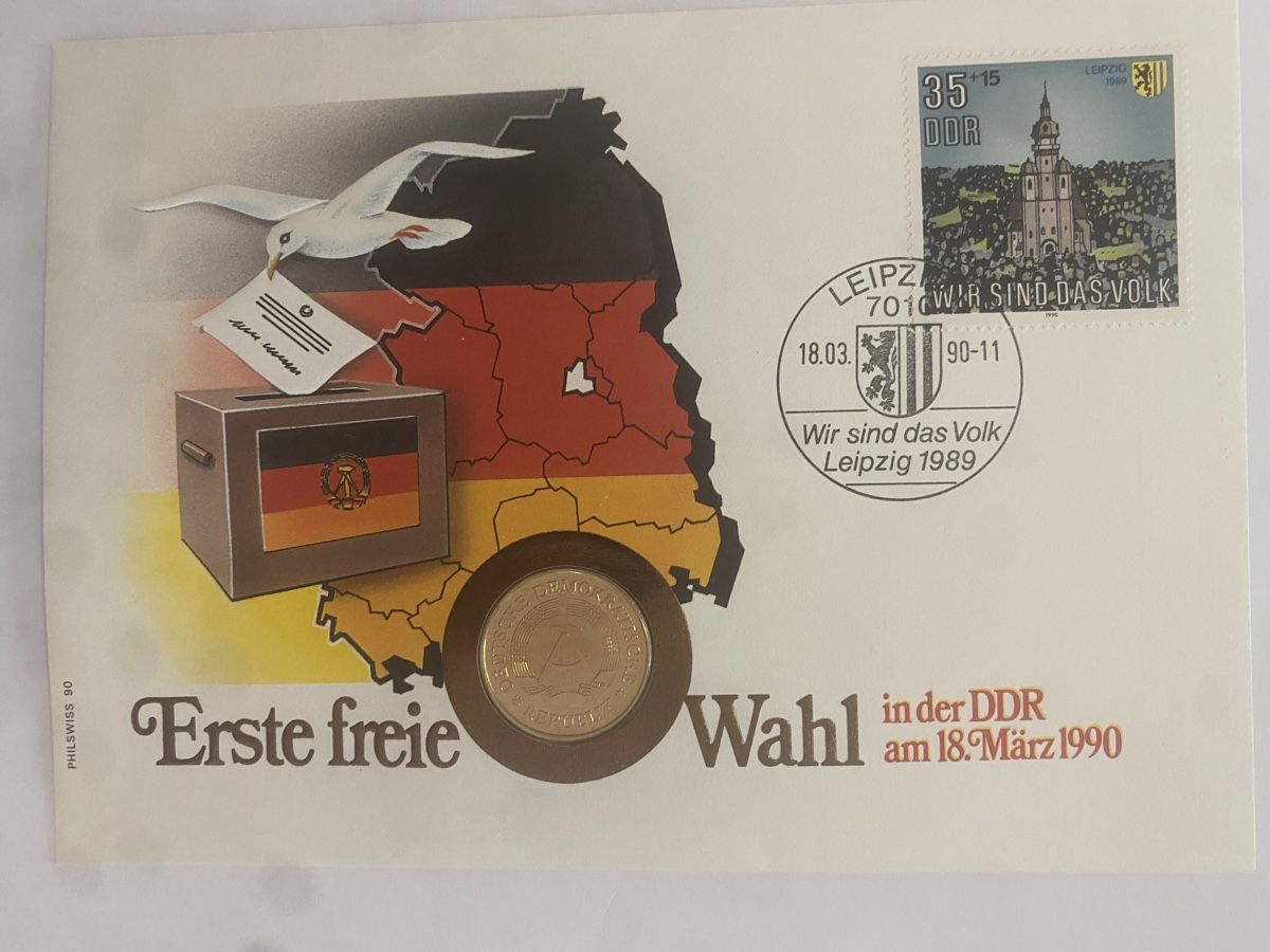 Tutti le monete: DDR 1990, Münzbrief – Nuovo (secondo la descrizione) da Muralto venduto da Alex1912
