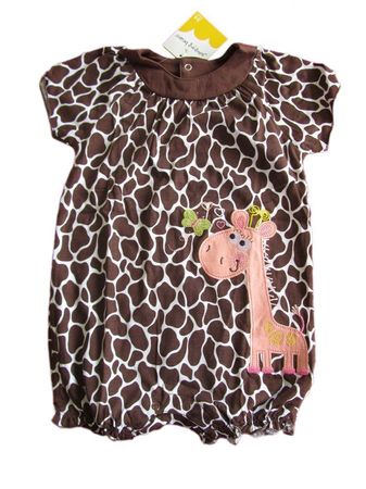 GIRAFFENMUSTER BRAUNES OVERALL Gr. 86