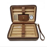 Zigarren Etui Leder Braun oder Schwarz