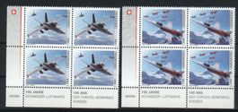 2014, 100 Jahre Schweizer Luftwaffe, Viererblöcke **