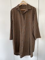 Stylische Longbluse / Hemdkleid kariert – Onesize