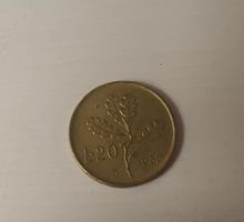 20 Italienische Lire 1982 Münze, Italien, selten