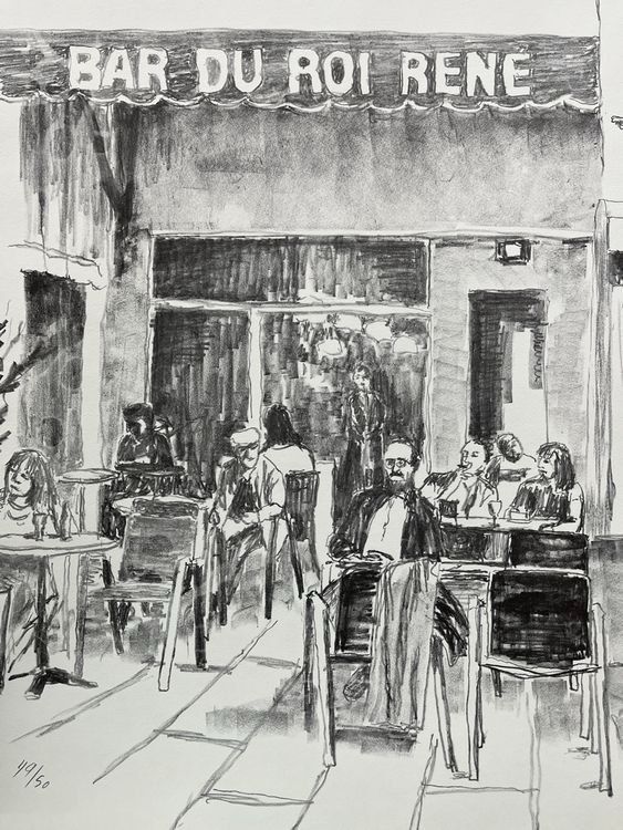 Arts picturaux & lithographies: RENÉ BÜRKI LITHOGRAPHIE SIGNIERT NUMMERIERT – D'occasion à Gersau par grafik-kunst