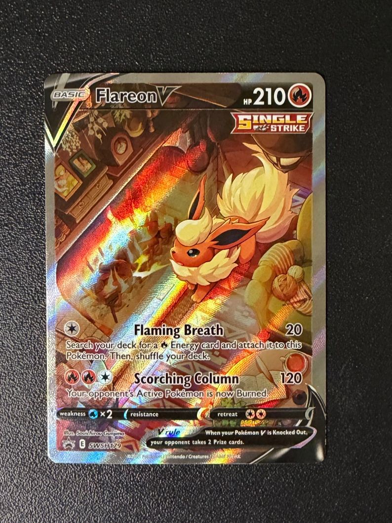 Pokémon Carte collezionabili: Flareon V #SWSH179 – Nuovo (secondo la descrizione) da Niedergösgen venduto da SwissPokeCards