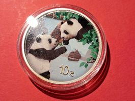 PANDA 2023 AUFLAGE 1888 Colored fast 1 UNZE OZ SILBER China