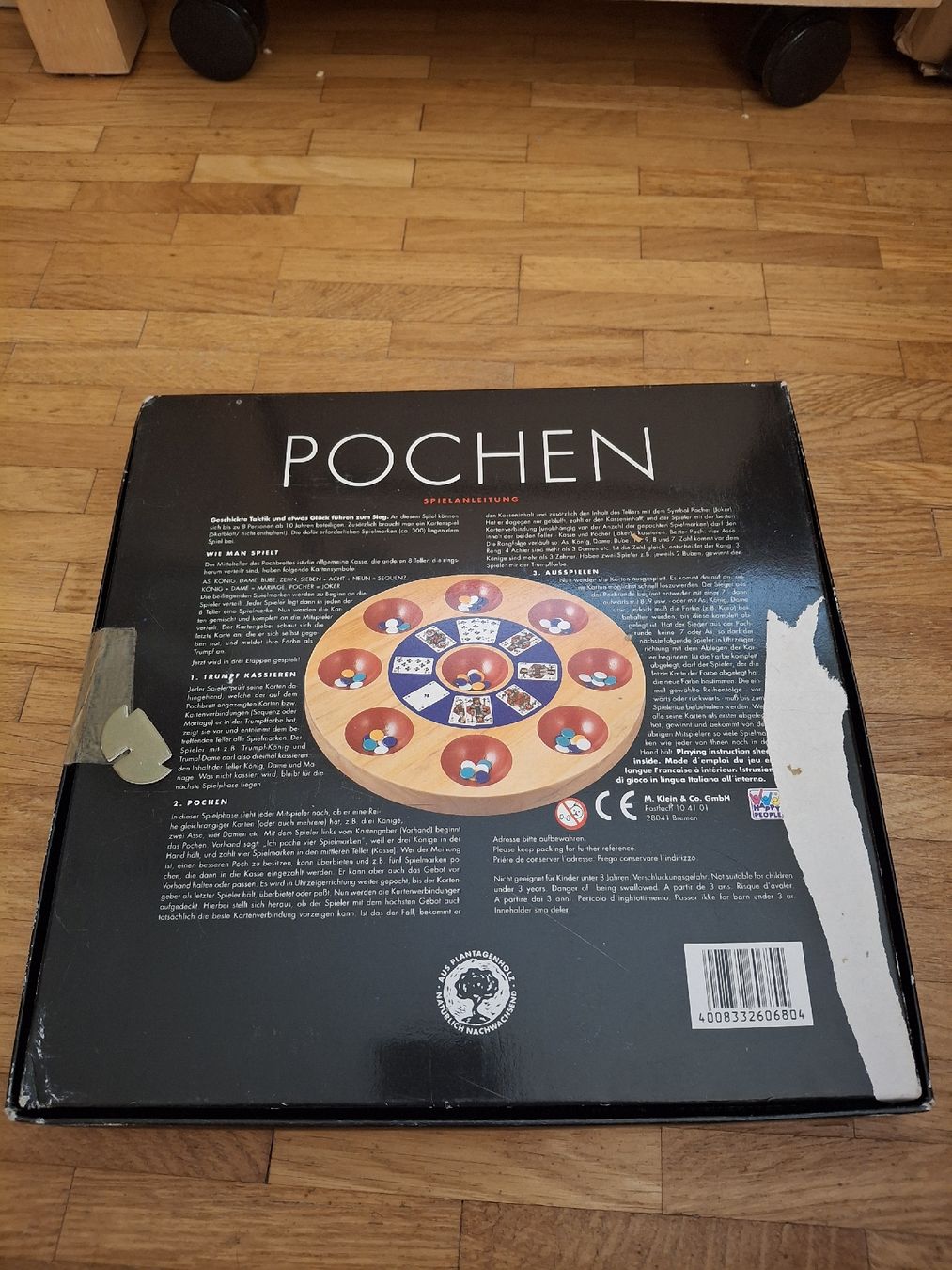 Giochi: Solid Wood Pochen Game Board – Usato da Genève venduto da alberts_reisons 2