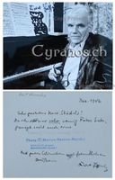 Lothar Löffler (1918-1995) Komponist, Pianist - Autogramm