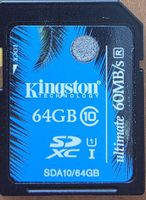 Kingston 64GB SDXC Ultimate Karte, Class 10, 60MB/s