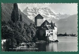 Château de Chillon et les Dents du Midi, 1939, ungelaufen