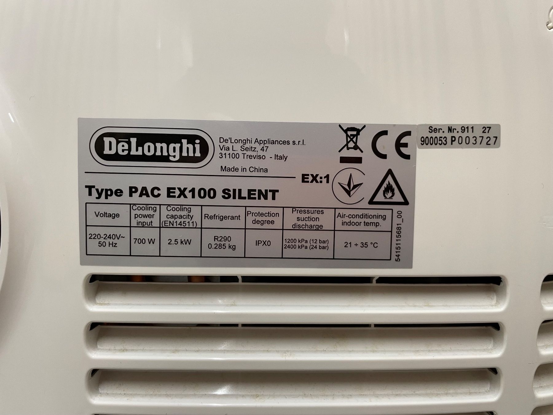 De'Longhi Luftreiniger: DeLonghi Pinguino PAC EX100 SILENT – Gebraucht aus Zürich von  2