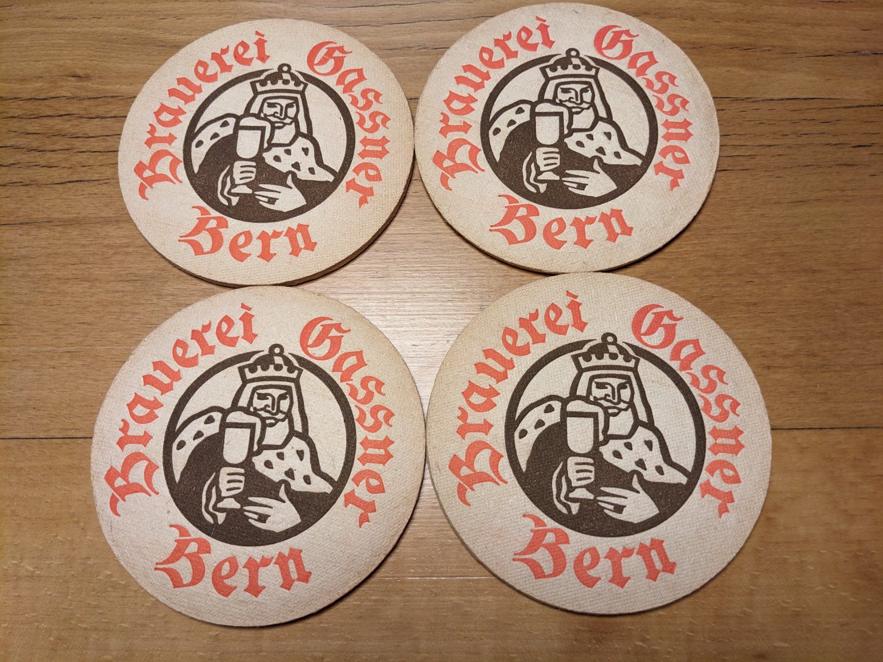 Sottobicchieri: Vier Bierdeckel Brauerei Gassner Bern – Usato da Bern venduto da F_M_A