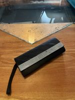 Clutch Handtasche Schwarz Glitzer 