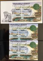 1992 Jersey - GB - Schiffbau auf Jersey - FDC + Blocks ET+**