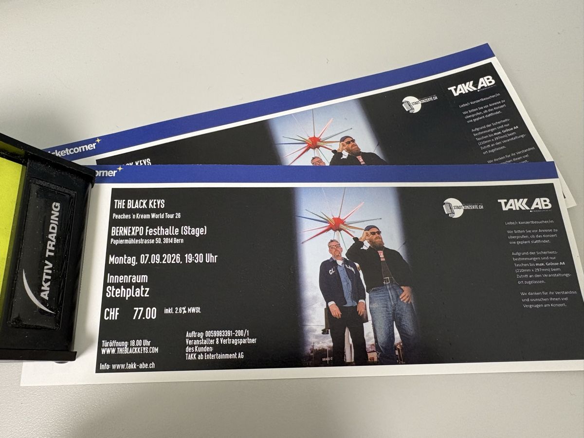 Biglietti: Black Keys Tickets – Nuovo (secondo la descrizione) da Siebnen venduto da makuan