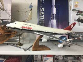 Swissair Boeing 747 Modellflugzeug, 1:100