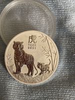 Silbermuenze Tiger 2022 1oz 9999 Ag Australien 1 Dollar