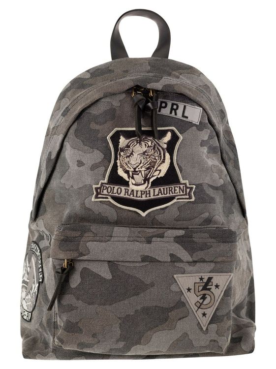 Ralph Lauren Zaini: Polo Ralph Lauren Rucksack mit Camouflage-Print – Nuovo e nell'imballaggio originale da Biel/Bienne venduto da Beat39