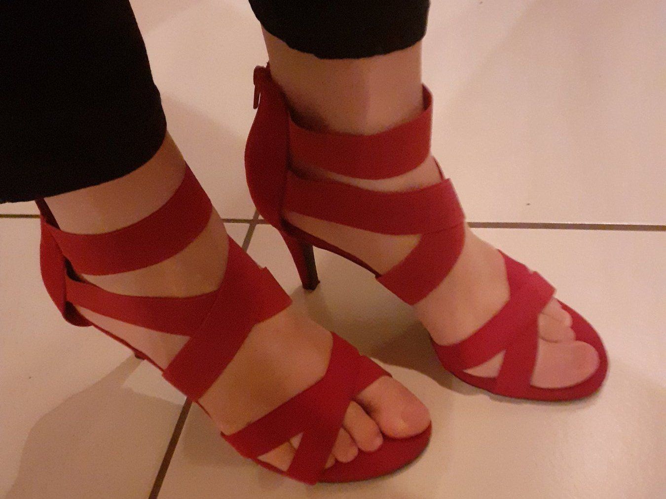 Graceland Damenschuhe: Sandales rouges – Neu (gemäss Beschreibung) aus Boudry von jaq_gjl2 1