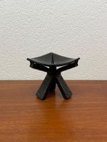 Geschmiedeter Tripod Stahl Kerzenständer Brutalismus Design