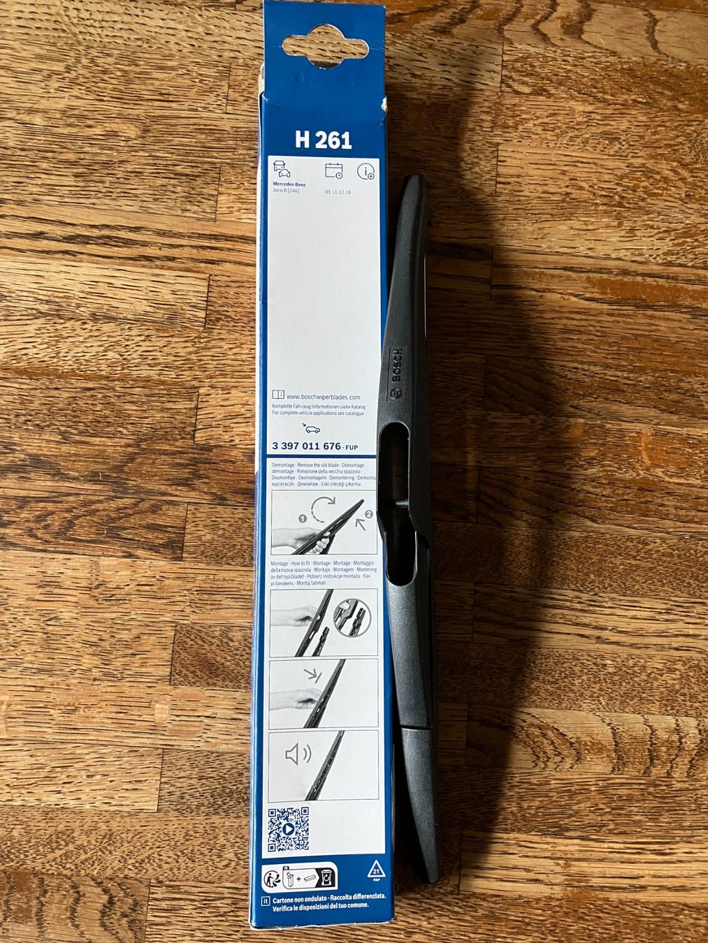 Bosch Tutti pezzi di ricambio auto: Scheibenwischer BOSCH  REAR H 261 – Nuovo e nell'imballaggio originale da Lenk im Simmental venduto da Jrg7410 1