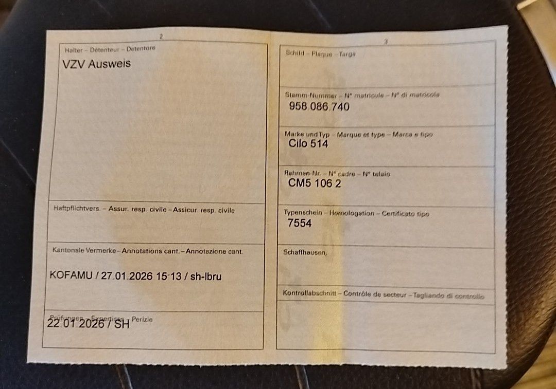 Cilo Cyclomoteurs: Mofa Cilo 514 – D'occasion à Schaffhausen par Viertelvorvieri 8