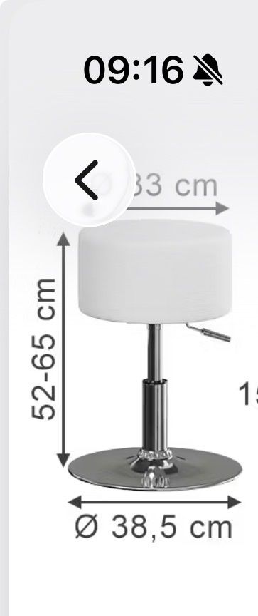 Tabourets: Hocker weiss Höhenverstellbar NEU – Neuf (Voir description) à Zürich par ali_nf7p 2