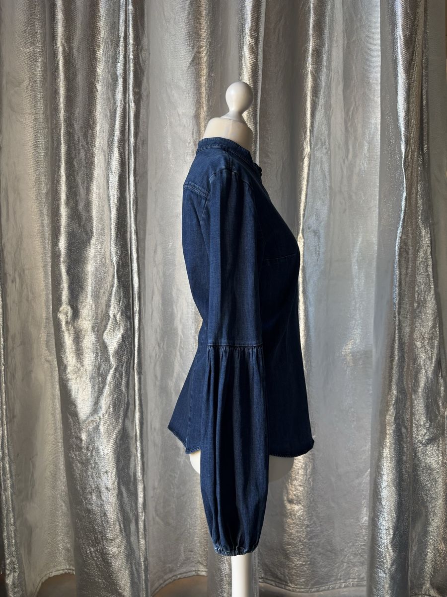 Dondup Camicette: DONDUP Bluse Denim Ballonärmel Gr. S – Usato da Ottoberg venduto da toomanydresses