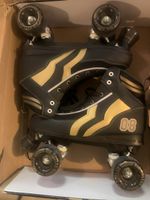 Rollschuhe Rio Roller schwarz gold, Gr 40,5 neuwertig